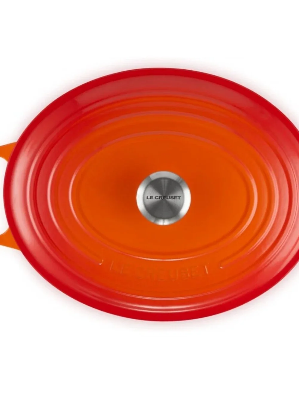 Le Creuset 8QT Enamel Cast Iron Oval Dutch Oven- Flame